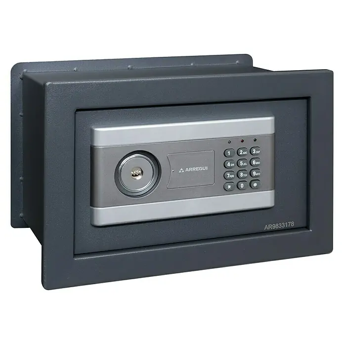 Arregui Caja fuerte empotrable New Stylo 19010W-S1 - Tipo de cerradura: Códigos de usuario, L x An x Al: 32 x 20 x 21 cm