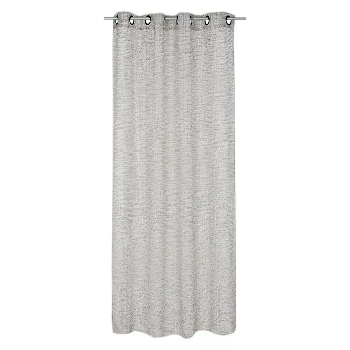 Visillo para ventana Ethnique - 140 x 250 cm, 100% poliéster, Gris