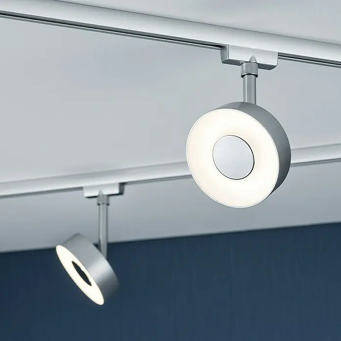 Paulmann URail LED-Leuchte Circle - 5 W, Chrom matt - Stimmungsaufnahme