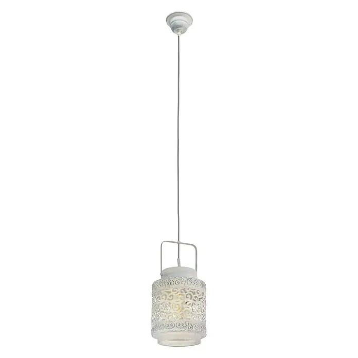 Eglo Lámpara colgante redonda Talbot - 60 W, Ø x Al: 170 x 110 mm, Gris, E27
