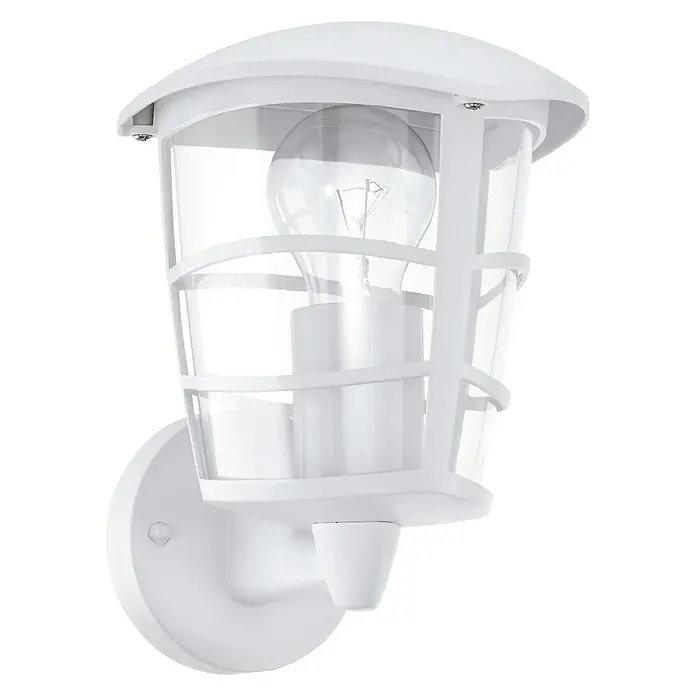 Eglo Aloria Aplique exterior - 60 W, 19 x 17 x 22,5 cm, Blanco, IP44, Ascendente