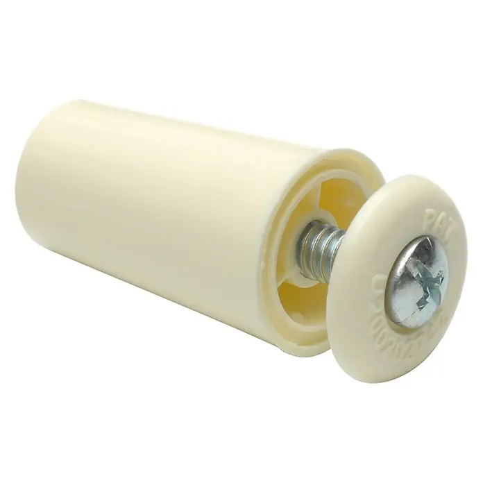 Tope de cierre para persiana - Ø x L: 20 x 40 mm, Beige, 2 ud.