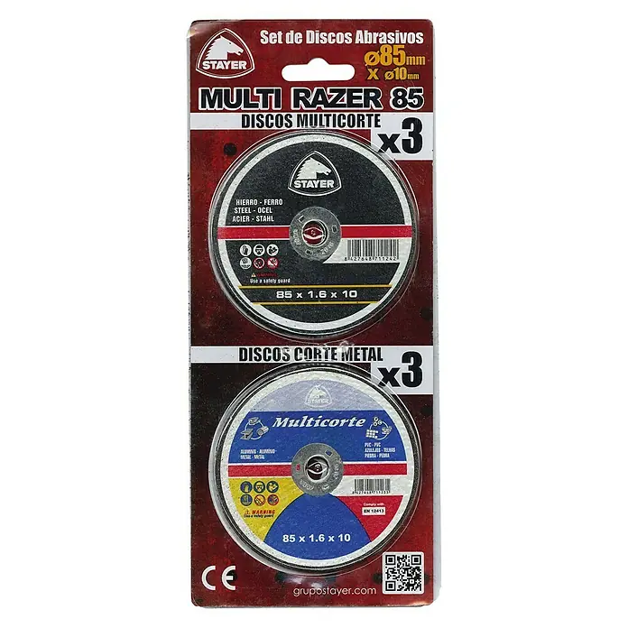 Stayer Disco de corte Multi Razer 85 - 6 pzs.