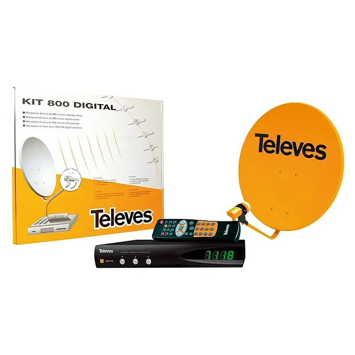 Televés Sistema SAT 800 Digital - An x Al: 75 x 83 cm, Naranja