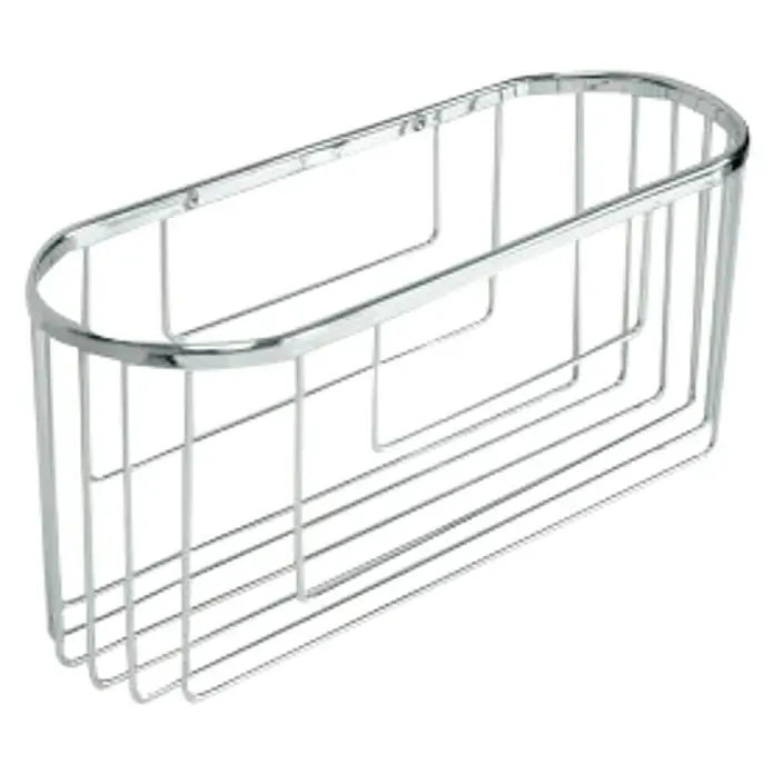 Tatay Cesta de baño oval Krom - 11 x 30 x 13 cm, Cromo