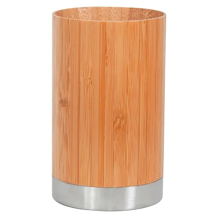 MSV Bambou Vaso de encimera - Acero inoxidable, Bambú