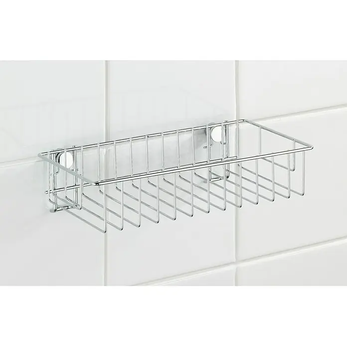 Wenko Classic Duschkorb - L x B x H: 14 x 24 x 6,5 cm, Edelstahl, Verchromt