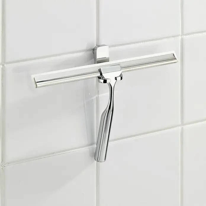 Wenko Rasqueta para limpiar el baño y la ducha Premium - Cromo