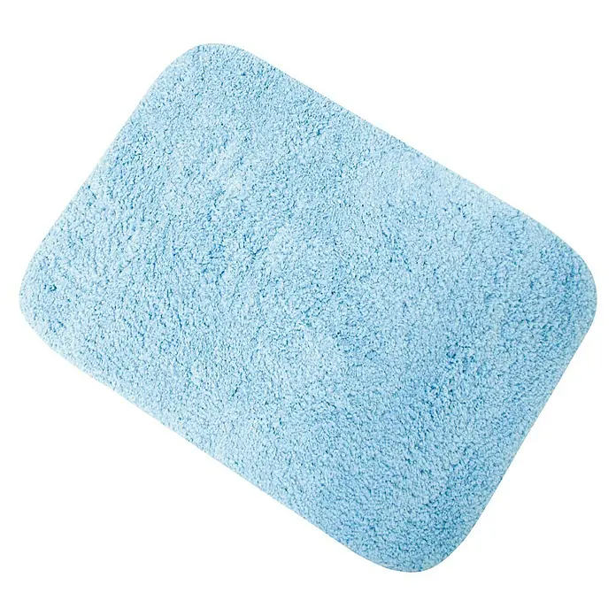 MSV Alfombra para baño - L x An: 50 x 70 mm, Azul claro