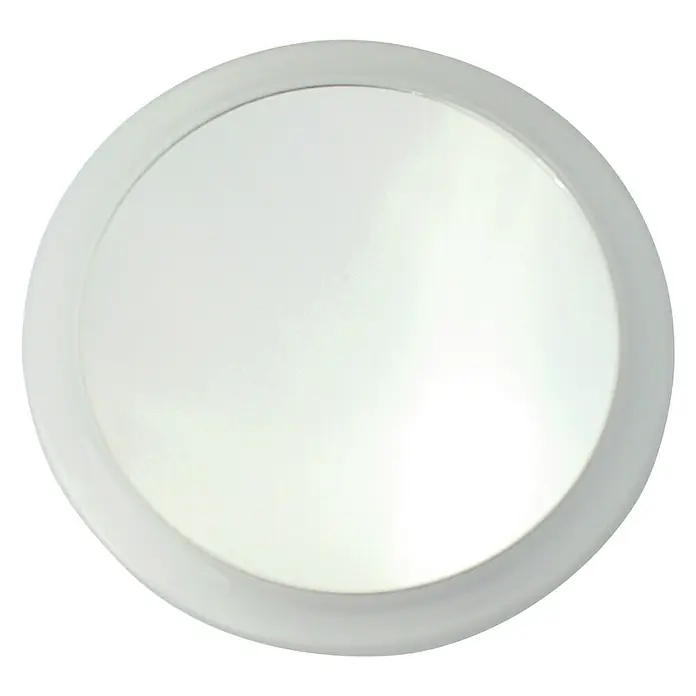 MSV Espejo cosmético con ventosa - x 3, Diámetro: 15 cm, Blanco
