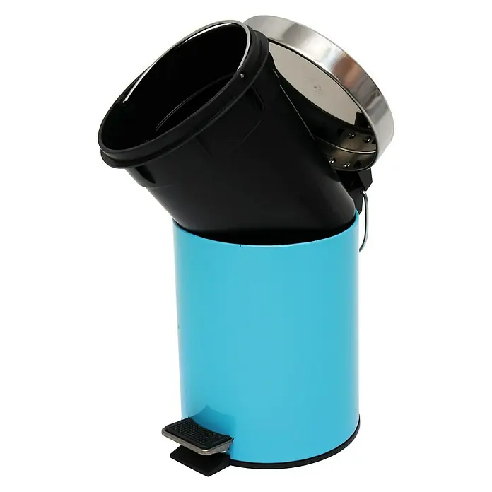MSV Cubo de pedal doble - 3 l, Acero inoxidable