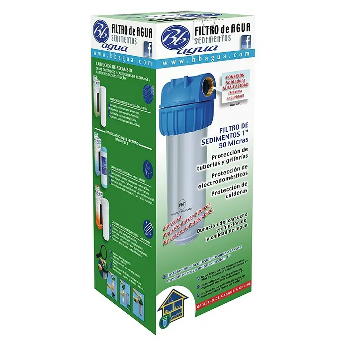 Bb agua Filtro de agua Sedimentos - Apto para: Distribución del agua