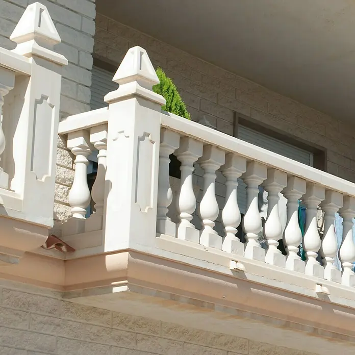 Columna decorativa Milan 1 - 20 cm x 1 m, Blanco