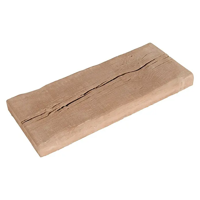 Traviesa de madera - 60 x 25 x 5 cm, Hormigón, Estilo madera