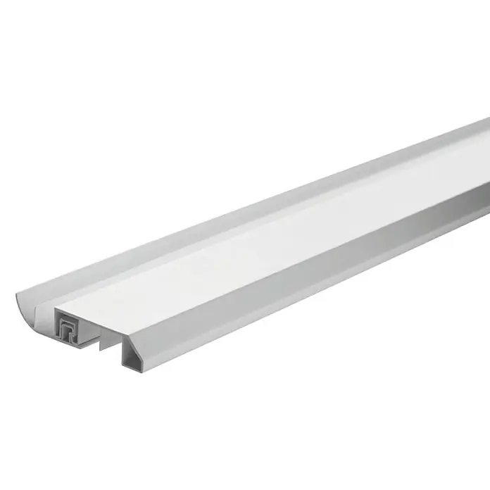 Grosfillex Perfil de cornisa blanco - Blanco, 2,6 m x 45 mm x 25 mm