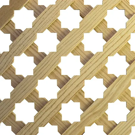 Celosía de madera D12 Estrella