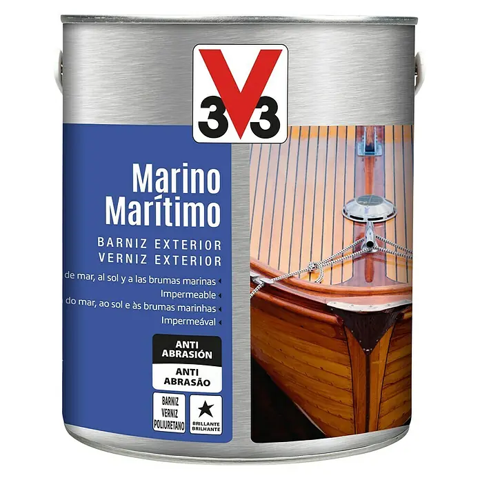 V33 Barniz marino - Incoloro, Brillante, 2,5 l