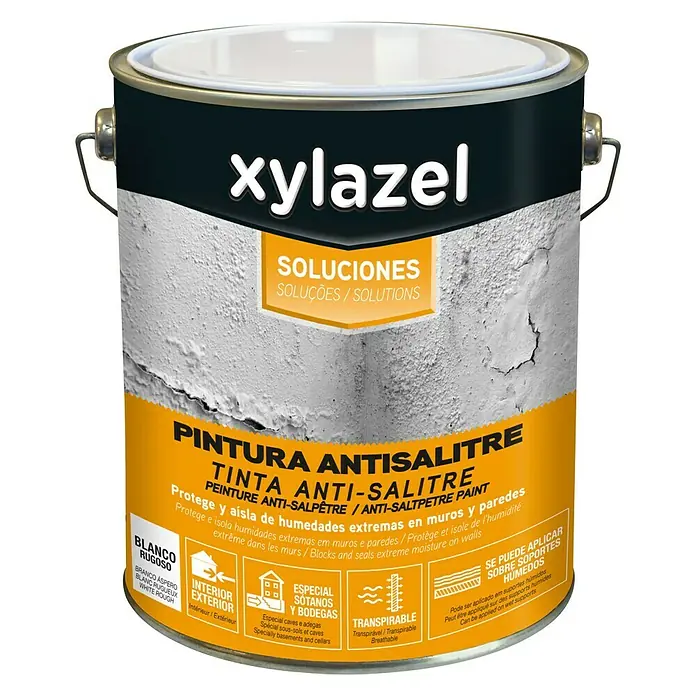 Xylazel Pintura Antisalitre - Blanco, 4 l
