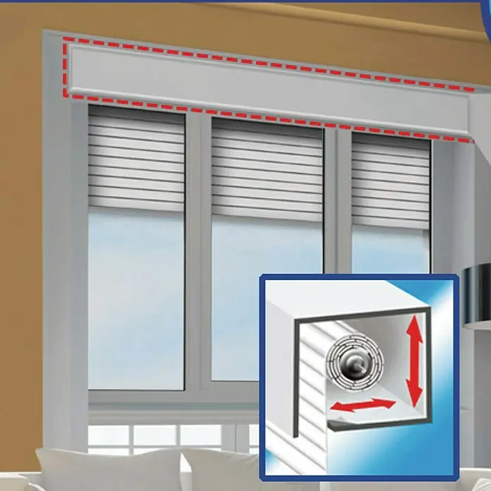 Tesa MOLL Espuma para ventanas - Blanco, 3 m x 37,5 cm