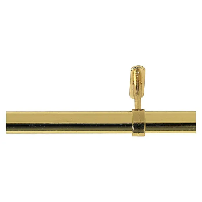 Soporte de techo Central Ovalado - Oro, L x An x Al: 7,1 x 1,8 x 4,9 cm, Atornillado