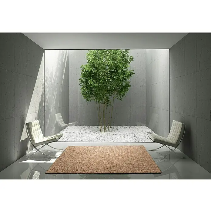 Alfombra Thais - Beige, 190 x 133 cm, 100 % propileno Heatset-Frisè