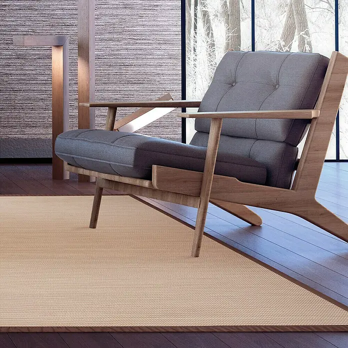 Alfombra Living Sisal - Marrón, 90 x 60 cm, 70% PVC y 30% PES