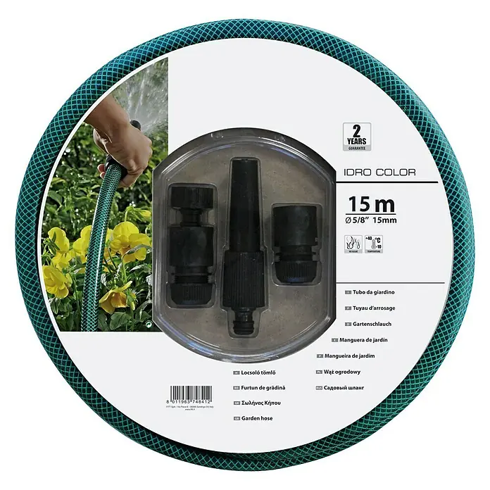 Kit de manguera Idro Color con accesorios - Largo: 15 m