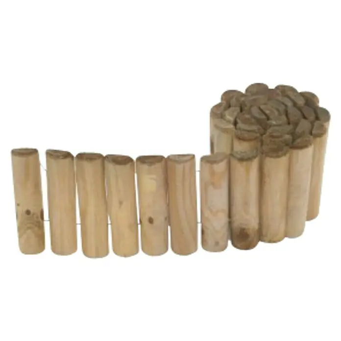 Forest-Style Bordura enrollable - L x An x Al: 180 x 5 x 20 cm, Madera