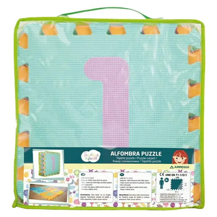 Arregui Alfombra Puzzle - L x An: 32 x 32 cm
