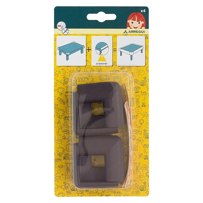 Arregui Protector para esquina A-1044260 - Marrón, 4 uds.
