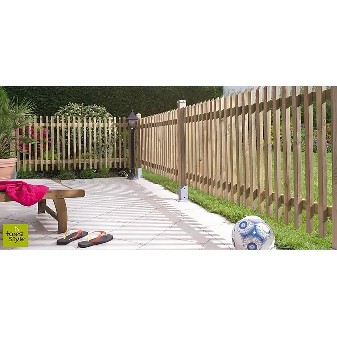 Forest-Style Valla de madera Pikasso - Natural, An x Al: 1,8 x 0,8 m