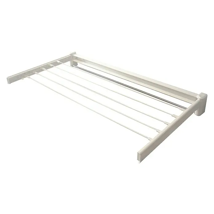 Tendedero de pared Telestar 100 - Longitud cuerda de tender: 7 m, Blanco, Ancho: 101,3 cm