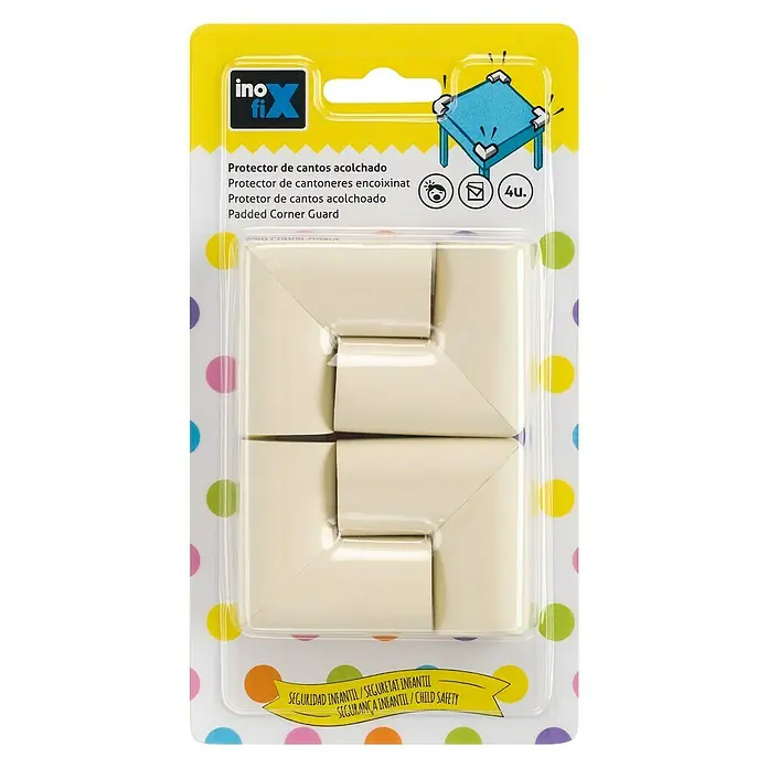 Inofix Protector para esquina 5002-2- - Blanco, 4 uds.