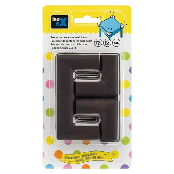 Inofix Protector para esquina 5002-4- - Marrón, 4 uds.