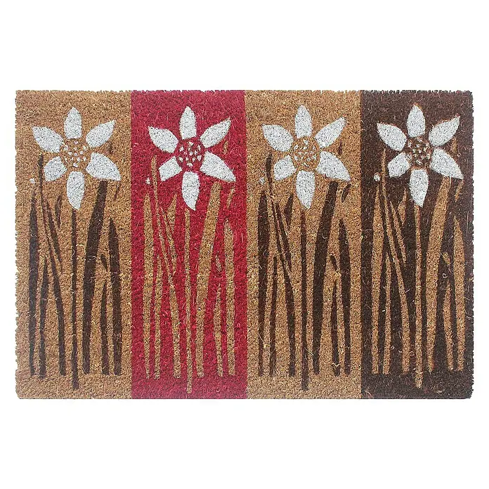 Felpudo de coco Duo - 60 x 40 cm, Fibra de coco natural y PVC