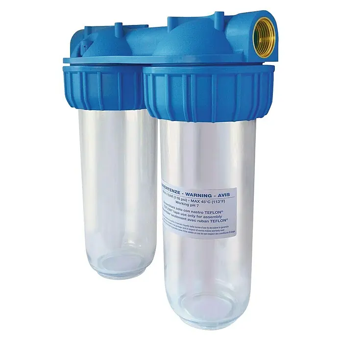Bb agua Filtro de agua doble - Apto para: Distribución del agua