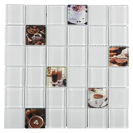 Baldosa de mosaico Nieve Cocina