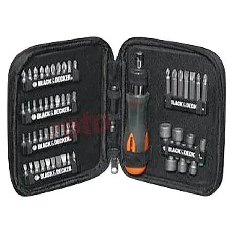 Black+Decker  Set de puntas y carracas A7104-XJ