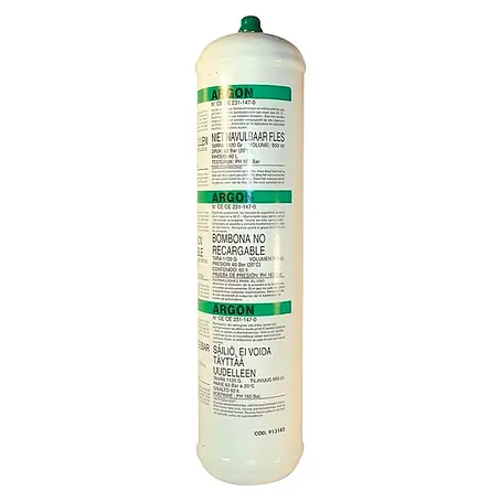 Botella de gas Argón