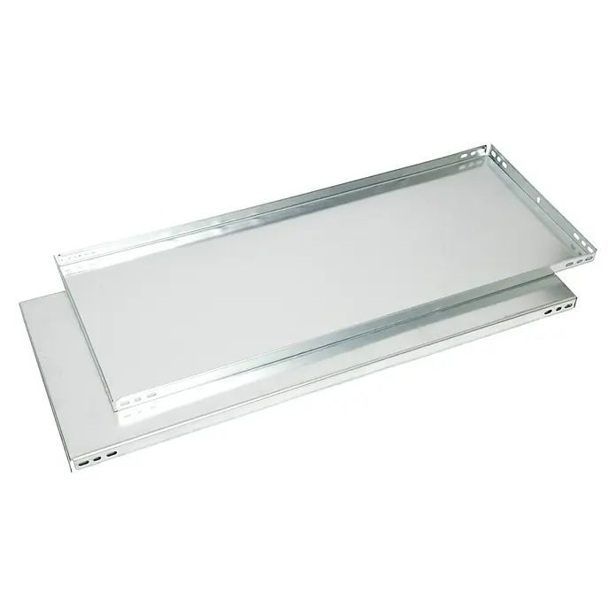 Balda metálica para cargas pesadas - L x An: 80 x 50 cm, Específico para: Almacenaje de mercancías, Plateado