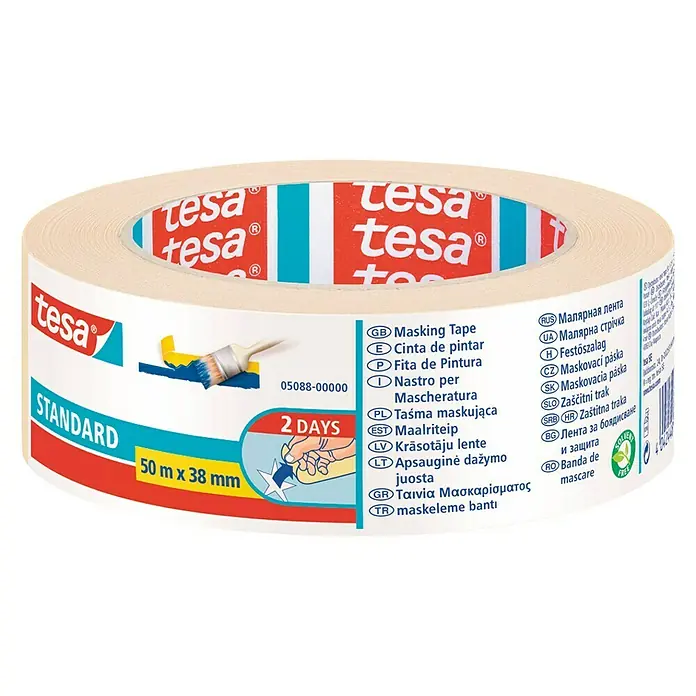 Tesa Cinta de pintor Standard - 50 m x 38 mm
