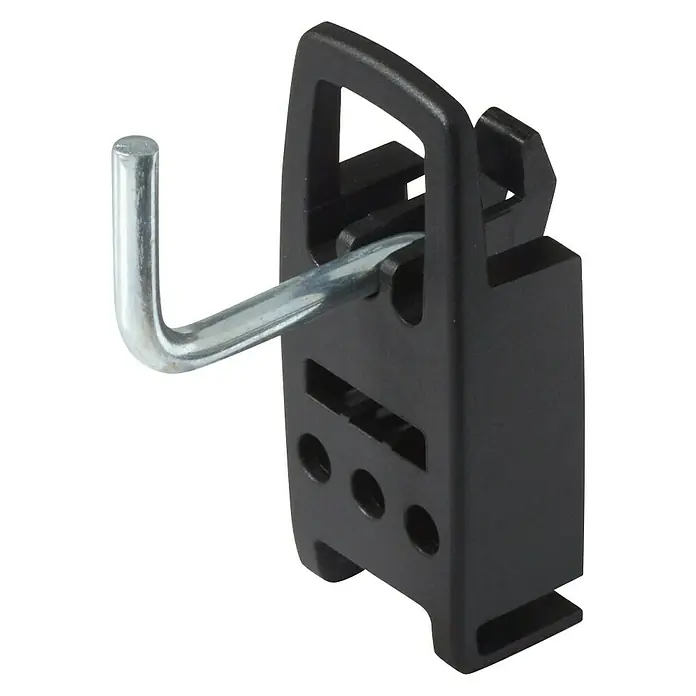Gancho para panel perforado - Largo: 3 cm, 5 piezas