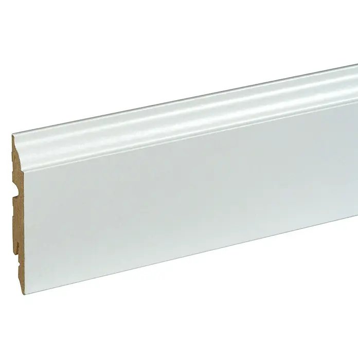 Kutna lajsna - Bijele boje, D x Š x V: 2,4 m x 13 mm x 80 mm