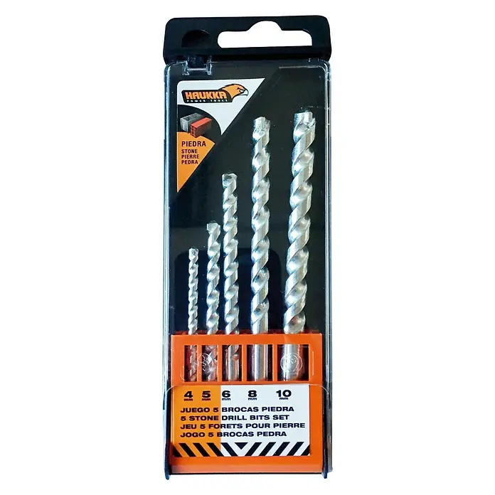 Set de brocas para piedra - 5 pzs., Apto para: Piedra