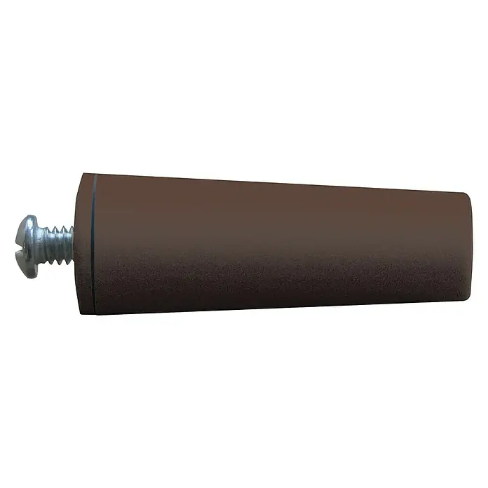 Schellenberg Tope de cierre para persiana - Marrón, Largo: 60 mm