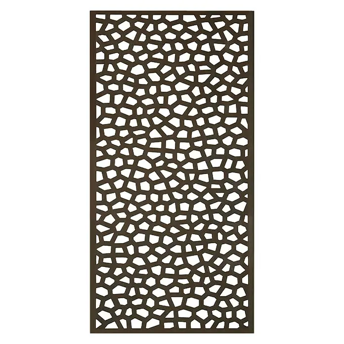 Celosía Mosaic - An x Al: 1 x 2 m, Marrón - Vista superior