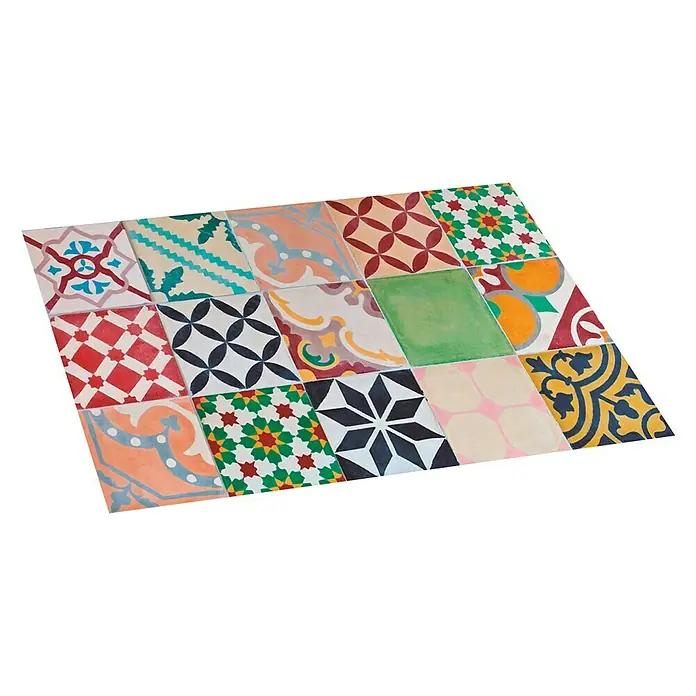 Alfombra de vinilo Croma Mosaic - Multicolor, 75 x 45 cm