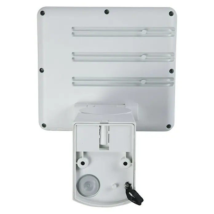 Lutec Proyector LED con sensor y cámara Esa - 3 luces, 25 W, Color de luz: Blanco frío, Blanco