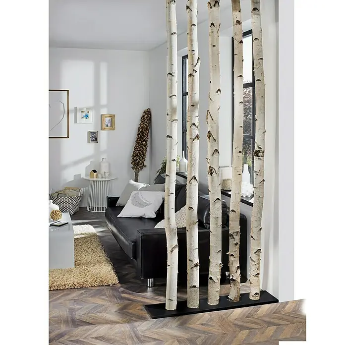 Birkenstamm - 3 m, Durchmesser: 5 cm - 10 cm, Unbehandelt - Anwendungsbeispiel