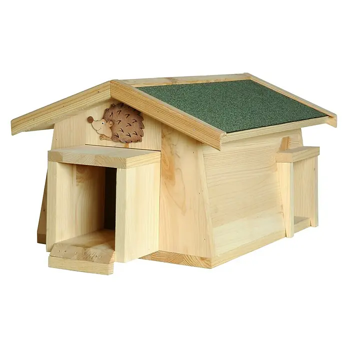 Dobar Igelhaus Mecki - 54 x 35 x 26 cm, Schleuse - Vorderansicht